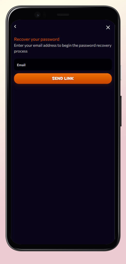 reset password aphrodite casino